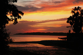 Sunset on the water